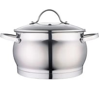 Кастрюля со стеклянной крышкой Bella Cucina 3,1 л, 18 см, нержавеющая сталь BC-2122 2122-BC