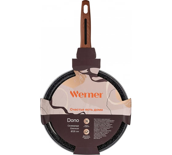 Алюминиевая сковорода WERNER блинная Dono 28 см 51472
