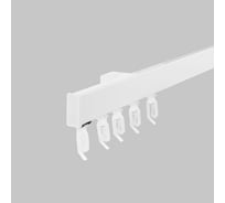 Карниз алюминиевый LM DECOR D-2 Премиум, составной, 1 рядный, 2,2 м, белый D2PA220A