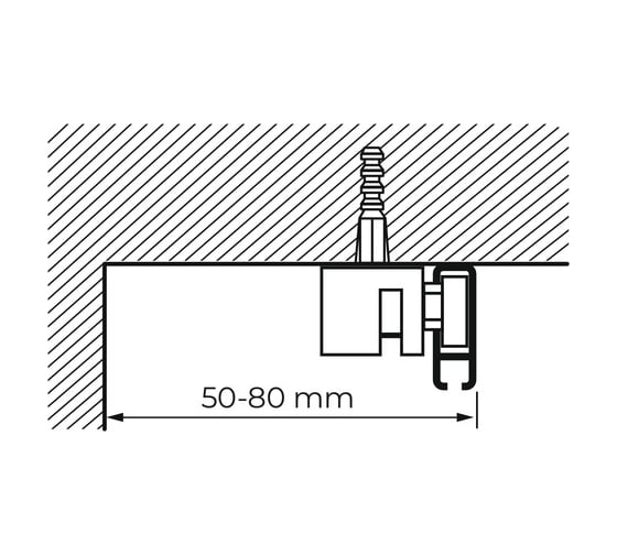 Карниз алюминиевый LM DECOR D-2 Премиум, составной, 1 рядный, 2,6 м, белый D2PA260A
