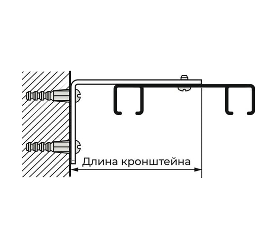 Карниз алюминиевый LM DECOR D-6 Премиум, составной, 2-х рядный, 2,8 м (2х1,4 м), белый D6PA280A
