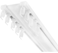 Карниз алюминиевый LM DECOR D-6 Премиум, составной, 2-х рядный, 3,4 м (2x1,7 м), белый D6PA340A