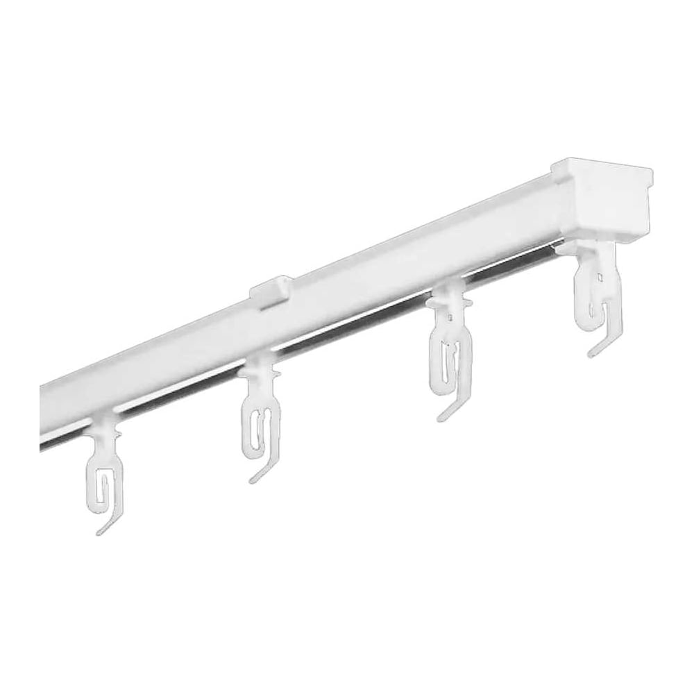 Карниз для штор LM DECOR D4 алюминиевый, однорядный, потолочный, 150 см ...