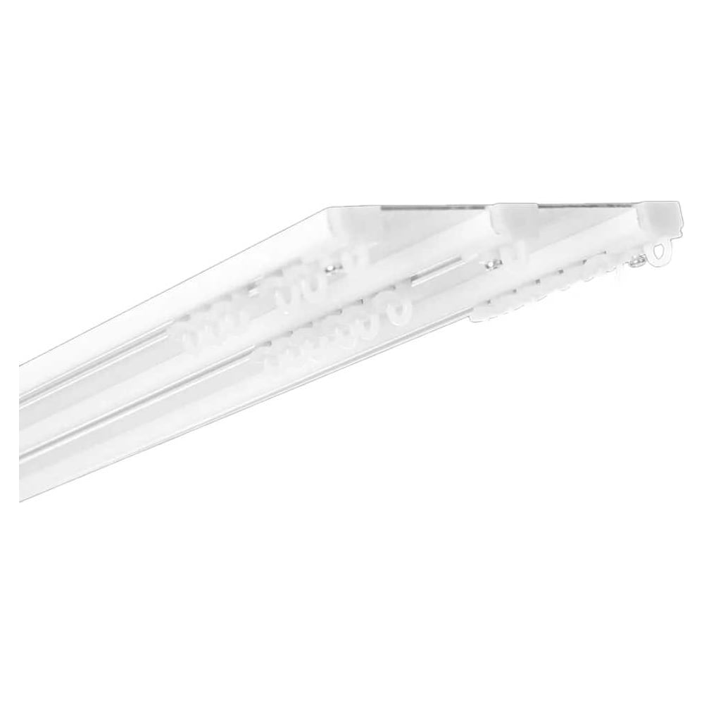 Карниз для штор LM DECOR D9 алюминиевый, трехрядный, потолочный, 250 см ...
