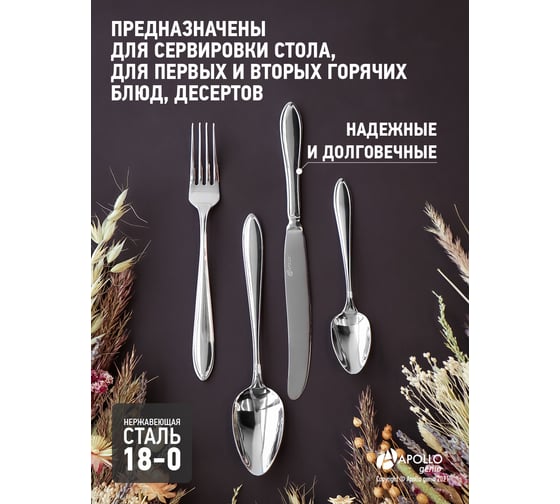 Набор столовых приборов APOLLO genio APOLLO Chicago 24 предмета CHI-24