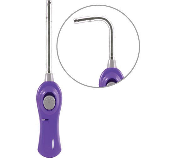 Газовая зажигалка Ecos GLF-002V фиолетовая 157798 1