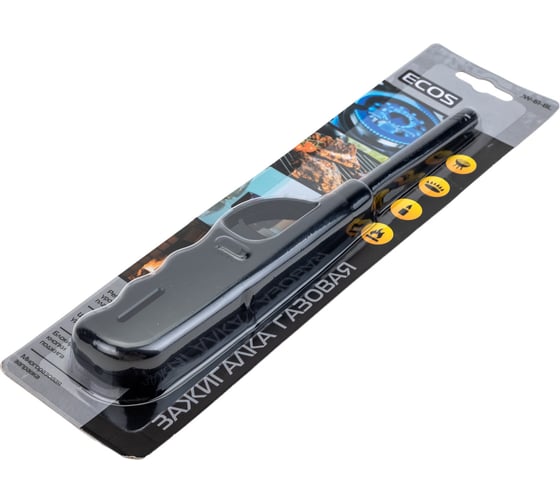 Газовая зажигалка Ecos JW-61-BL черная 157825