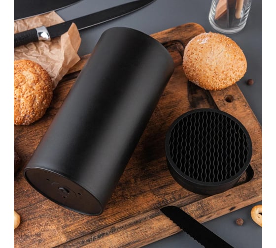 Подставка для ножей Good Sale черная 10326