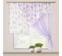 Комплект штор для кухни Witerra Византия 280x160 см сирень правый 00000073205