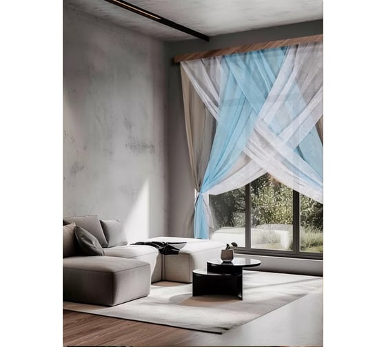 Комплект штор Witerra Лиана 300x250 см голубой 110527