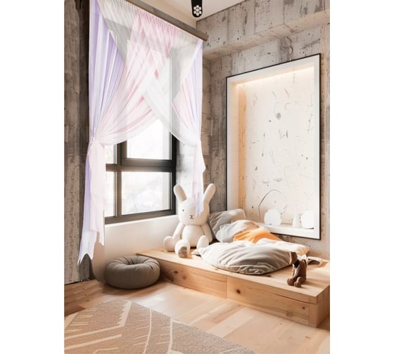Комплект штор Witerra Лиана 300x250 см розовый 110529