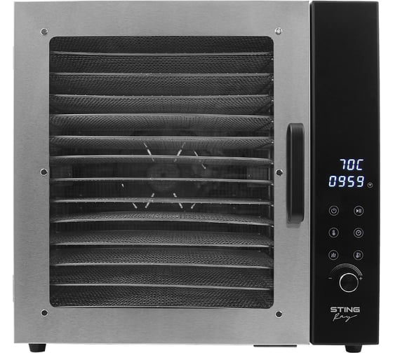 Сушилка для фруктов, овощей STINGRAY ST-FD707A 14 поддонов, черный 42729