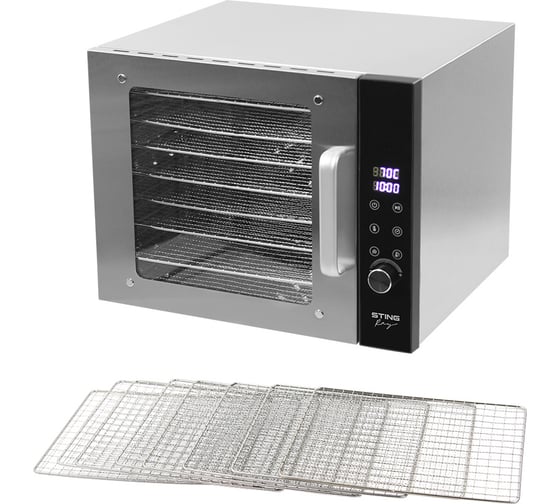 Сушилка для фруктов, овощей STINGRAY ST-FD708A 8 поддонов, черный 42738