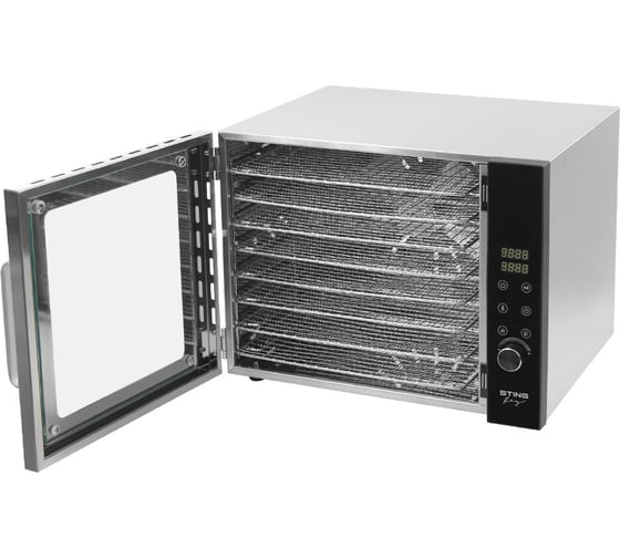 Сушилка для фруктов, овощей STINGRAY ST-FD708A 8 поддонов, черный 42738