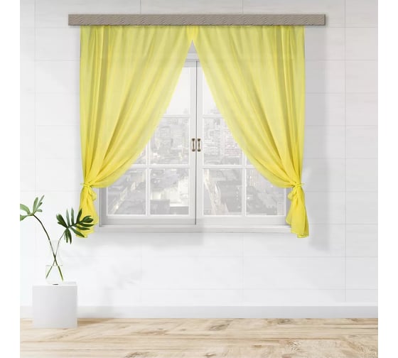 Комплект штор для кухни Witerra Дороти 280x180 см желтый 110485