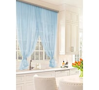 Комплект штор для кухни Witerra Дуэт 500x180 см голубой 110504