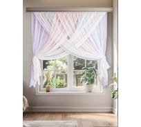Комплект штор для кухни Witerra Лиана 300x180 см розовый 00000076225