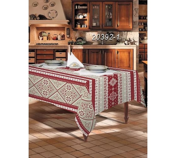 Скатерть Мастерская снов Мир вкуса 145x145 и 6 салфеток Снежинка 20392-1