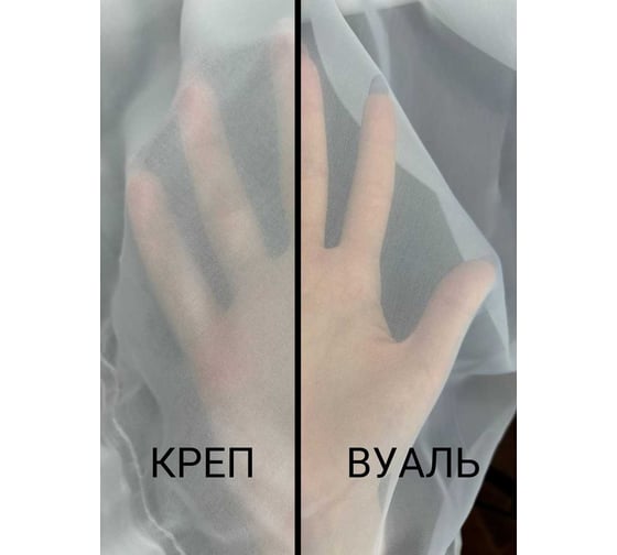 Тюль Костромской текстиль Креп ширина 300см высота 250см, белый 00-00804297