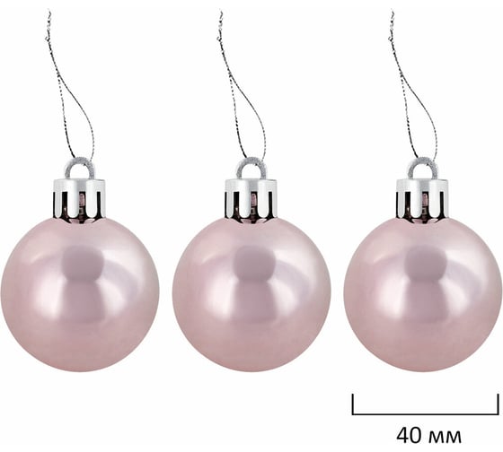 Шары новогодние ёлочные Золотая сказка "Elegant Pink" 77 предметов, розовый/белый 591715