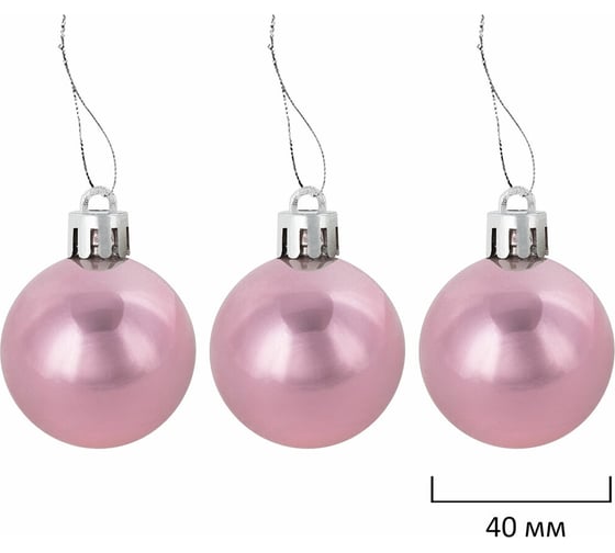 Шары новогодние ёлочные Золотая сказка "Elegant Pink" 77 предметов, розовый/белый 591715