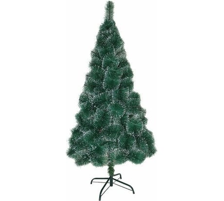 Ель новогодняя искусственная Золотая сказка "Пушистая" 180 см, с инеем и шишками, зеленая 592045