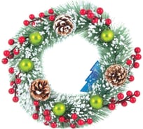 Венок Волшебная страна Новогодний SYCB17-188 25 см 102012