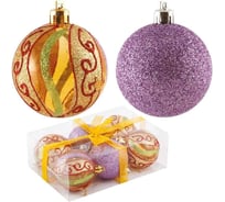 Набор шаров Волшебная страна PB6-6TDSH-G, 6 см, 6 шт., 102203