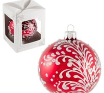 Стеклянный шар Волшебная страна 85 мм, красный 3.85.0.011 006500