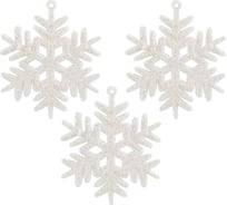 Декоративное украшение Волшебная страна Снежинки 3шт 007597