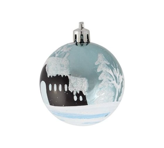 Набор шаров Волшебная страна Зимний пейзаж 6 шт., бирюзовый 007496 1