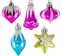 Набор елочных украшений Волшебная страна Ассорти 5шт. 007444