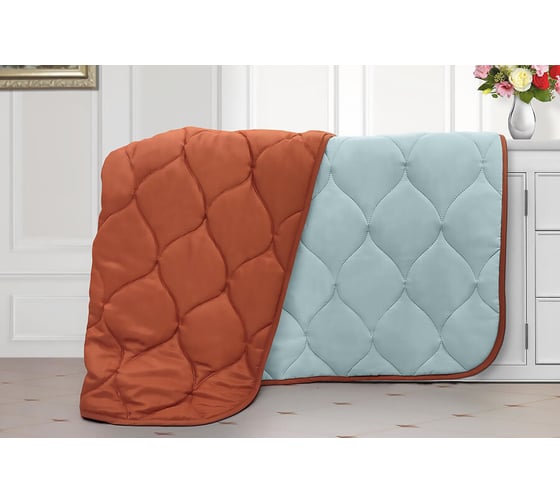 Одеяло-покрывало Primavelle 2Way 180x215 см, терракот/бирюза 25192082-44.73