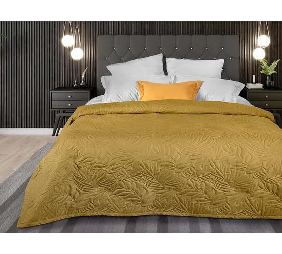 Покрывало Primavelle Arti 180x200 см, Листья золото 2519100518-08Lt