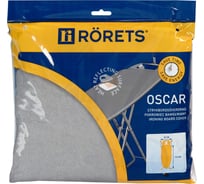Металлизированный чехол для гладильной доски Rorets Oscar поролон 112х32 см 7548-01201