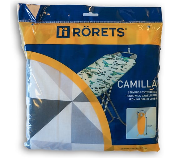 Чехол для гладильной доски Rorets Camilla поролон 112х32 см 7548-01200 1