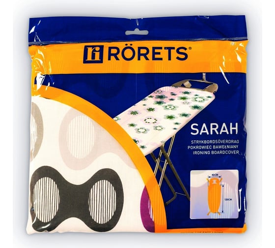 Чехол для гладильной доски Rorets Sarah поролон 120х40 см 7557 1