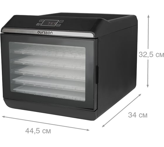 Дегидратор (Черный) OURSSON DR60102D/BL