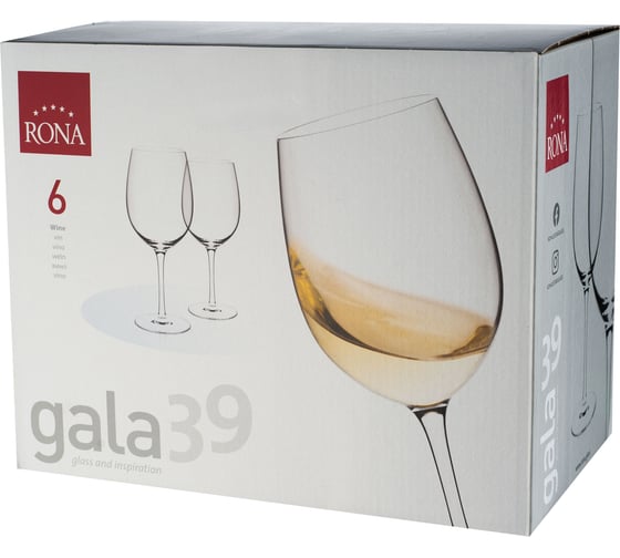 Набор бокалов для вина RONA GALA 390 мл, 6 шт. 806577577143