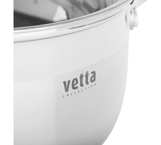 Кастрюля VETTA Берн 20x12 см, 3.5 л, со стекл. крышкой, индукция 822-101