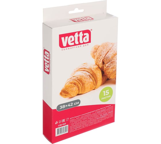 Сложенный пергамент VETTA 38x42 см, 15 листов 438-023 1