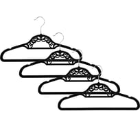 Набор вешалок для одежды VETTA 4 шт., 42 см, с покрытием флок 456-111