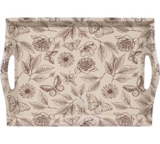 Поднос VETTA Тауп пластик, 39x27x4.3 см 862-434 1