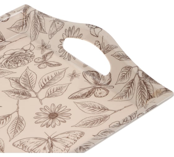 Поднос VETTA Тауп пластик, 39x27x4.3 см 862-434