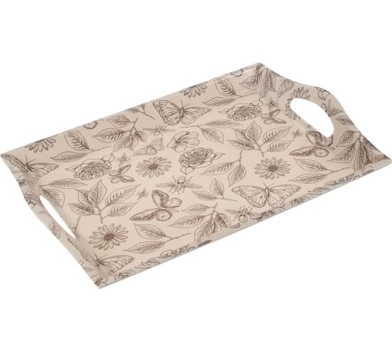 Поднос VETTA Тауп пластик, 39x27x4.3 см 862-434