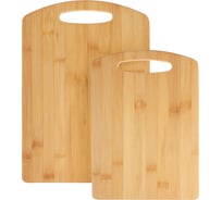 Гринвуд Набор досок разделочных, 2шт. (28x20x0.9см, 33x24x0.9см), бамбук VETTA 851-210