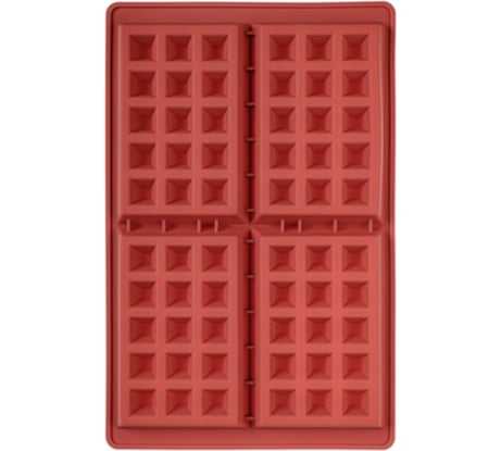 Форма для выпечки VETTA вафель, 28.5x18.5x2.3 см, силикон 856-169