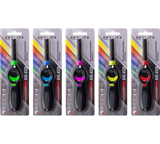 Бытовая пьезо зажигалка Luxlite XHG 8520 BLACK 4315