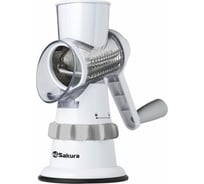 Терка-овощерезка Sakura SA-VS01W 3 насадка, белый РТ-00056704