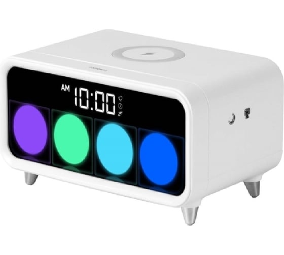 Настольные часы Rombica Timebox 1 беспроводное зарядное устройство, 5Вт Qi, Будильник, отложенный будильник ABD-001